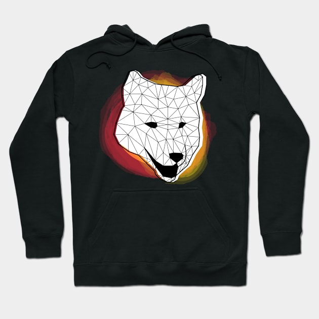 Malamute  - Geometric Designs Collection Hoodie by munkidesigns